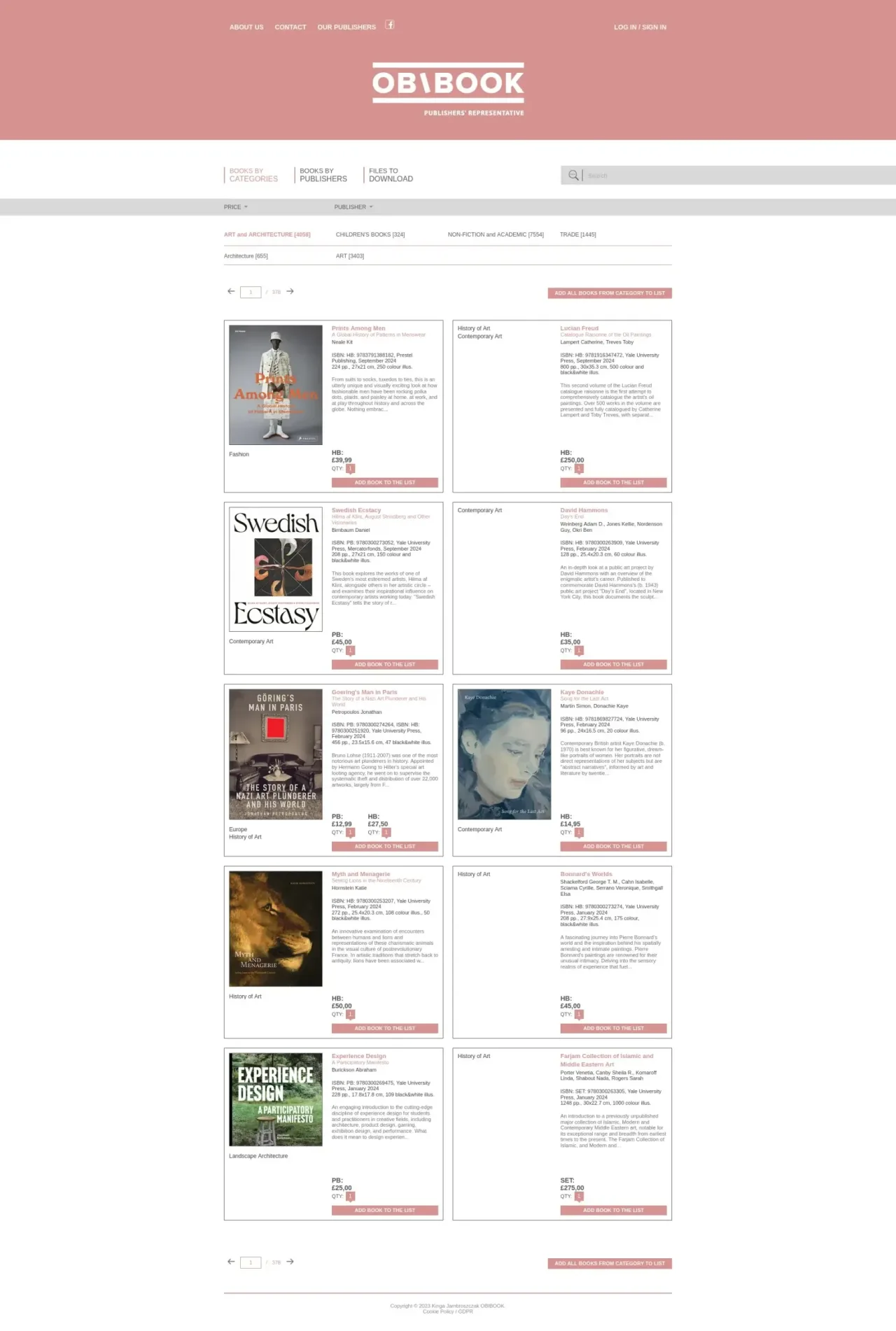 OBIBOOK - katalog produktów z backendem Laravel